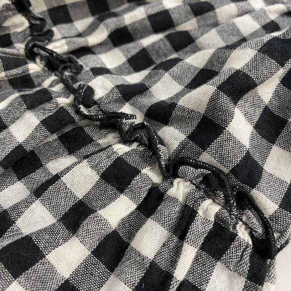 Who What Wear Top Womens Medium Gingham Summer Country Picnic Farm Ranch BBQ - Picture 13 of 14